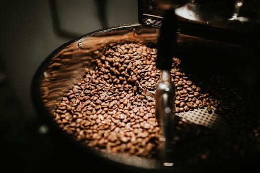 Barista making coffee