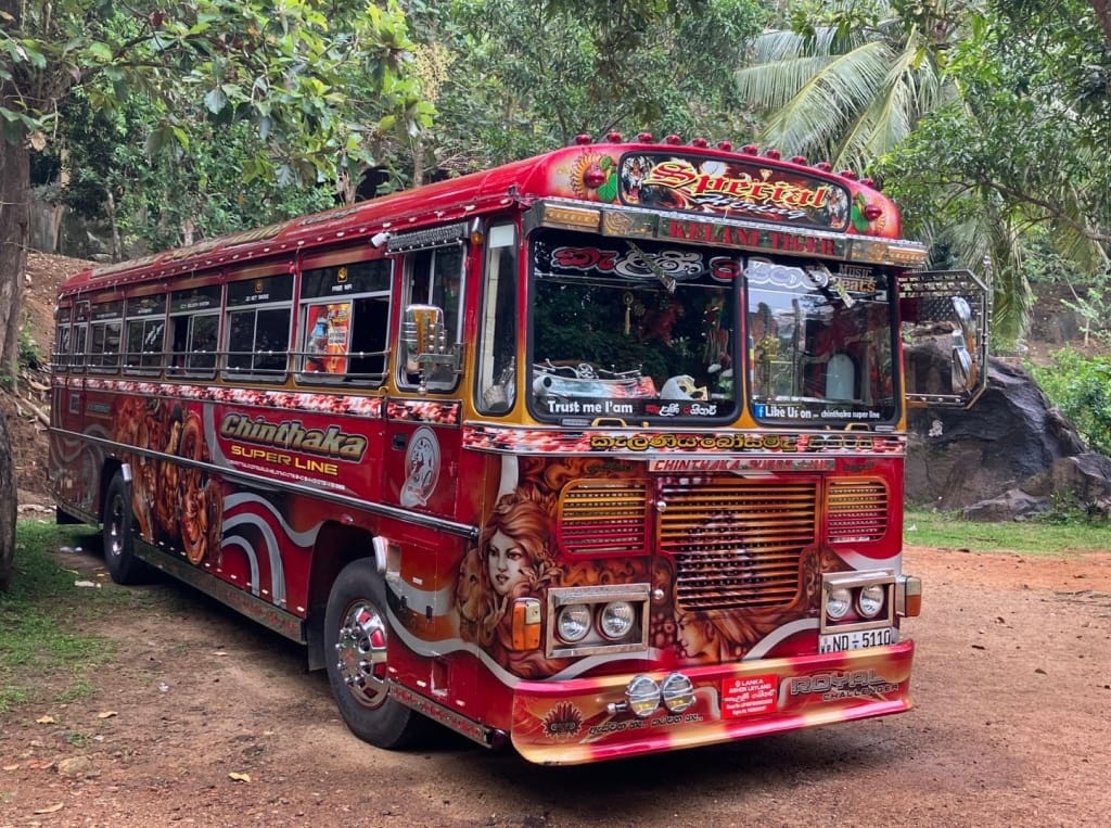 Colorful Sri Lanka bus